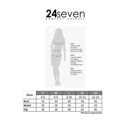 24seven Comfort Apparel Womens Short Sleeve Wrap Dress