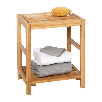 Honey Can Do Natural Bamboo Spa Storage Bench