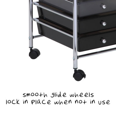 Honey Can Do Gray 10-Drawer Rolling Storage Cart