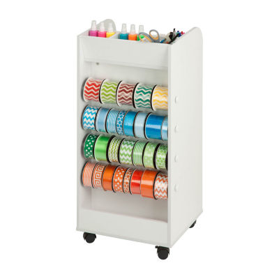 Honey Can Do White 3-Drawer Craft Storage Cart