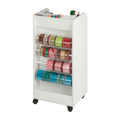 Honey Can Do White 3-Drawer Craft Storage Cart