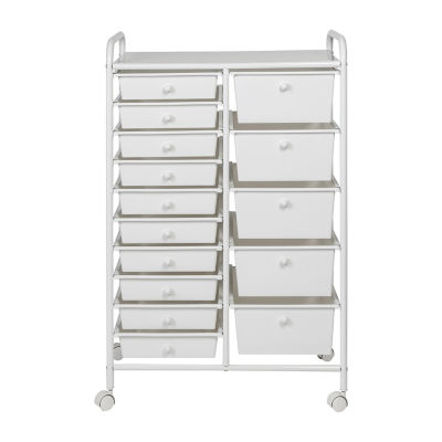 Honey Can Do Gray/White 15Drawer Storage Cart CRT09106, Color Gray JCPenney
