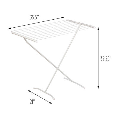 Honey Can Do White Metal Folding X-Frame Drying Rack