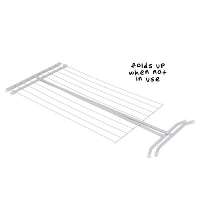 Honey-Can-Do Collapsible Clothes Drying Rack, White