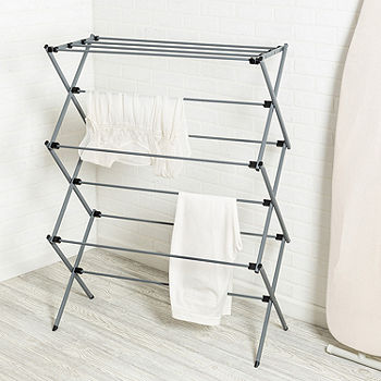Honey Can Do Chrome 3-Tier Accordion Drying Rack DRY-09066, Color: Gray -  JCPenney