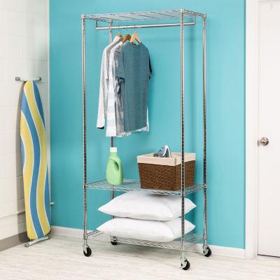 Honey Can Do Chrome 3-Shelf Deluxe Clothes Rack