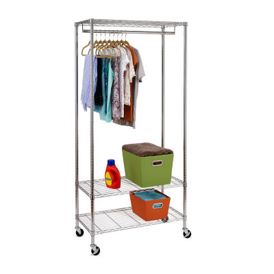 Honey Can Do Chrome 3-Shelf Deluxe Clothes Rack