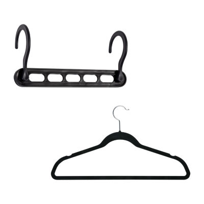 Honey Can Do Black 55-Piece Hanger Set