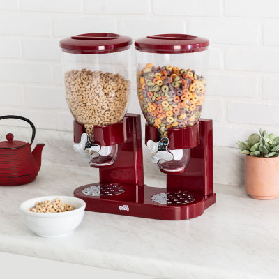 Honey Can Do Red Double Dry Food Dispenser