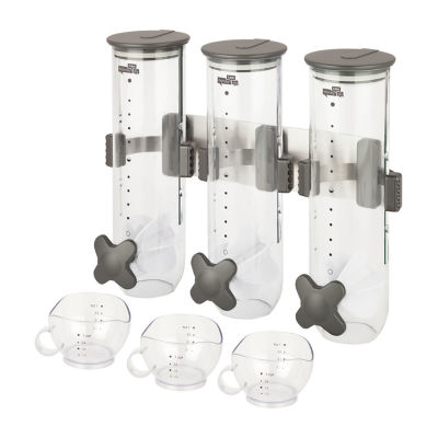 Honey Can Do Black/Clear Wall Mount Triple Dispenser