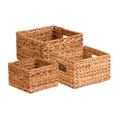 Honey Can Do Water Hyacinth Nested Baskets (Set Of 3)