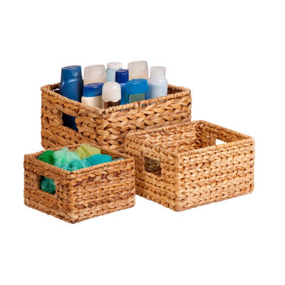 Honey Can Do Water Hyacinth Nested Baskets (Set Of 3)
