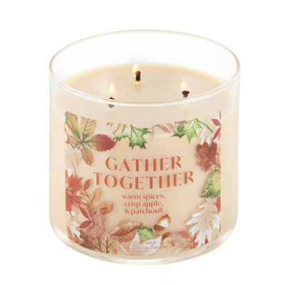 Distant Lands 14 Oz 3 Wick Gather Together Scented Jar Candle, Color