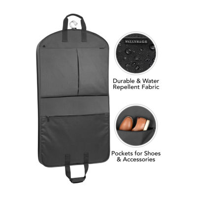 WallyBags 40" Deluxe Travel Garment Bag With Two Pockets