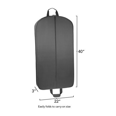 WallyBags 40" Deluxe Travel Garment Bag With Two Pockets