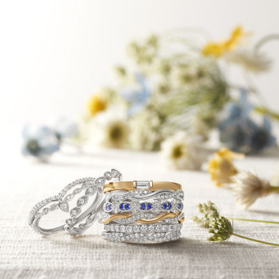 I Said Yes (H-I / I1) 1/4 CT. T.W. Lab Grown White Diamond Sterling Silver or 14K Gold Over Silver Wedding Band