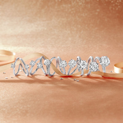 (G / SI2) Womens 3/4 CT. Lab-Grown White Diamond 10K Gold or 14K Gold Round Solitaire Engagement Ring