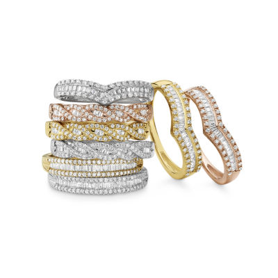 1/4 CT.T.W. Natural Diamond 10K Gold Anniversary Wedding Band