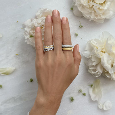 (G-H / I1-I2) Womens 1/2 CT. T.W. Lab Grown White Diamond 10K White Gold Wedding Band