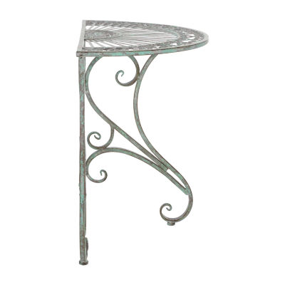 Annalise Patio Semi Circle Iron Console Table