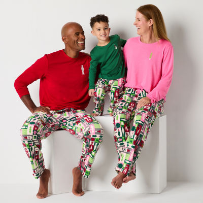 North Pole Trading Co. Womens Tall Crew Neck Long Sleeve 2-pc. Pant Pajama Set