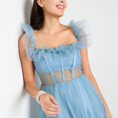 by&by Womens Juniors Sleeveless Ball Gown