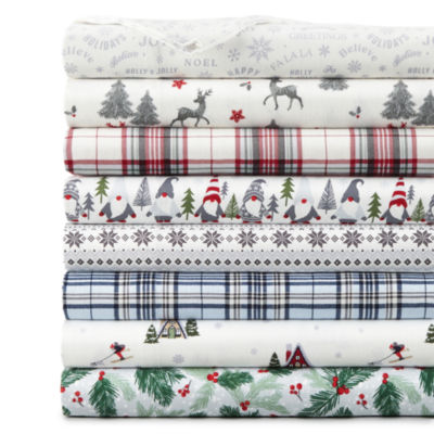 North Pole Trading Co. Cotton Flannel Sheet Set