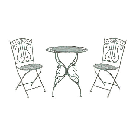 Semly Patio Collection 3-pc. Bistro Set Folding, One Size, Green