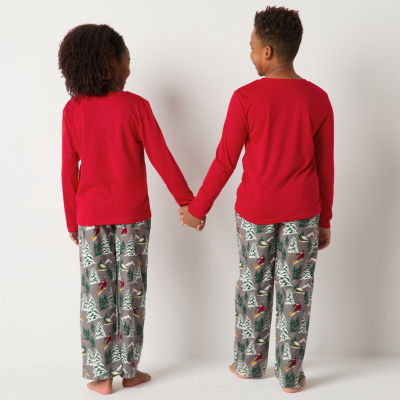 North Pole Trading Co. Unisex Crew Neck Long Sleeve 2-pc. Matching Family Pajama Sets