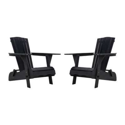 Safavieh Breetel 2-pc Adriondack Chair One Size Black 346$