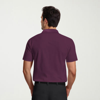 PGA TOUR Airflux Mens Regular Fit Short Sleeve Polo Shirt