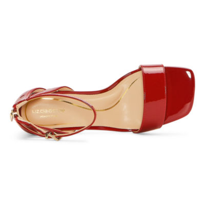Liz Claiborne Harnie Womens Round Open Toe Block Heel Pumps