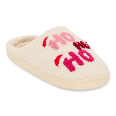 Olivia Miller Holiday Womens Slip-On Slippers