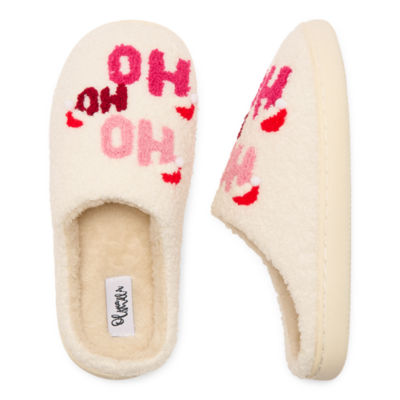 Olivia Miller Holiday Womens Slip-On Slippers
