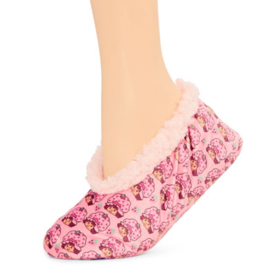Fuzzy Womens 1 Pair Strawberry Shortcake Slipper Socks