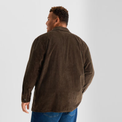 Arizona Mens Lightweight Big and Tall Shirt Jacket, Color