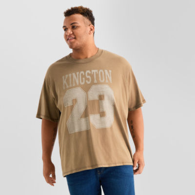 Arizona Mens Crew Neck Short Sleeve Relaxed Fit Big and Tall