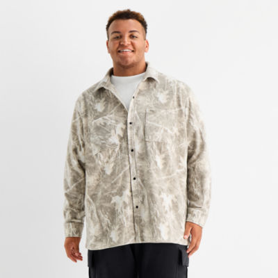 Arizona Mens Big and Tall Polar Fleece Shacket - JCPenney