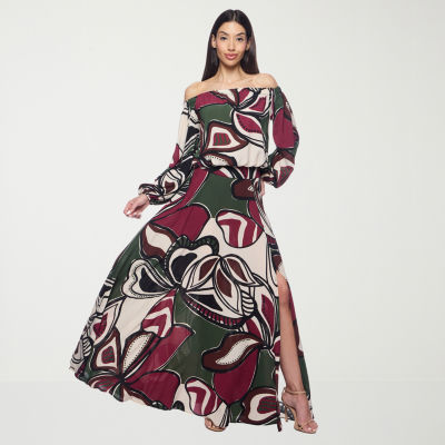 Premier Amour Floral Women's High Rise Maxi Skirt