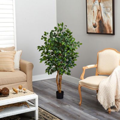 Nearly Natural 4ft. Green Ficus Indoor Artificial Tree
