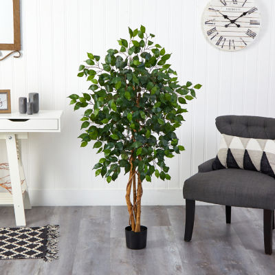 Nearly Natural 4ft. Green Ficus Indoor Artificial Tree
