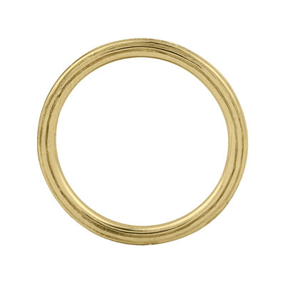 Personally Stackable 18K Yellow Gold Over Sterling Silver 1.5mm Step-D