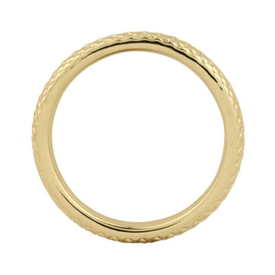 Personally Stackable 18K Yellow Gold Over Sterling Silver 3.5mm Cable Ring