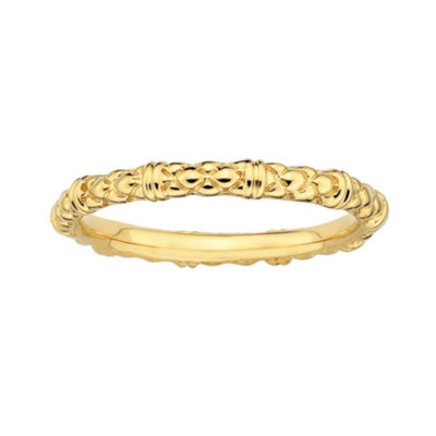 Personally Stackable 18K Yellow Gold Over Sterling Silver 1.5mm Cable