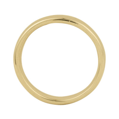 Personally Stackable 18K Yellow Gold Over Sterling Silver 3.5mm Rounded Ring