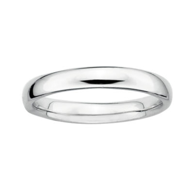 Personally Stackable Sterling Silver 3.5mm Rounded Ring