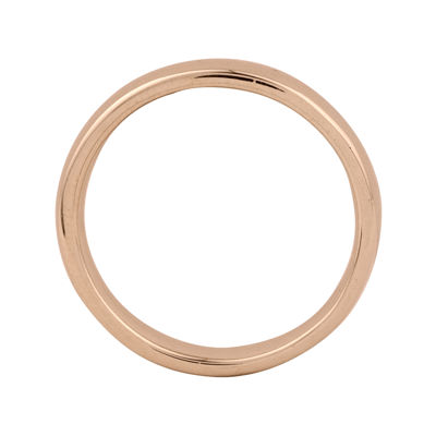 Personally Stackable 18K Rose Gold Over Sterling Silver 3.5mm Rounded Ring