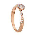 1/5 CT. T.W. Diamond 10K Rose Gold Bridal Ring