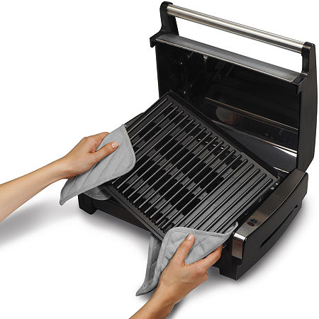 Hamilton Beach Searing Grill With Removable Lid, One Size, Black