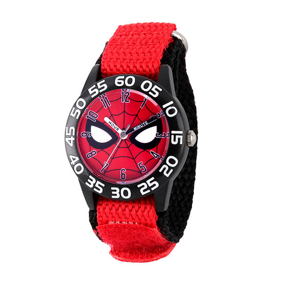 Avengers Marvel Spiderman Boys Red Strap Watch Wma000186